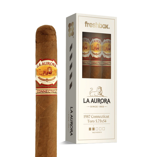 La Aurora 1987 Connecticut Toro 5.75x54 FreshBox Cigars - 3pk - 6ct