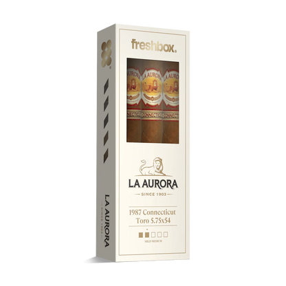 La Aurora 1987 Connecticut Toro 5.75x54 FreshBox Cigars - 3pk - 6ct