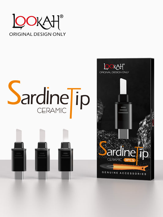 Lookah Ceramic Sardine Replacement Tips - 3ct