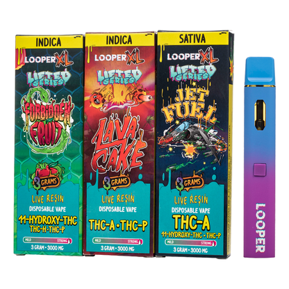Looper - 3g XL Lifted Series Live Resin Disposable - 5ct