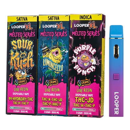 Looper - 3g XL Melted Series Live Resin Disposable - 5ct