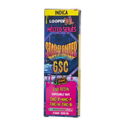 Looper - 3g XL Melted Series Live Resin Disposable - 5ct