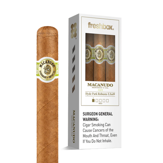 Macanudo Hyde Park 5.5x49 FreshBox Cigars - 3pk - 6ct