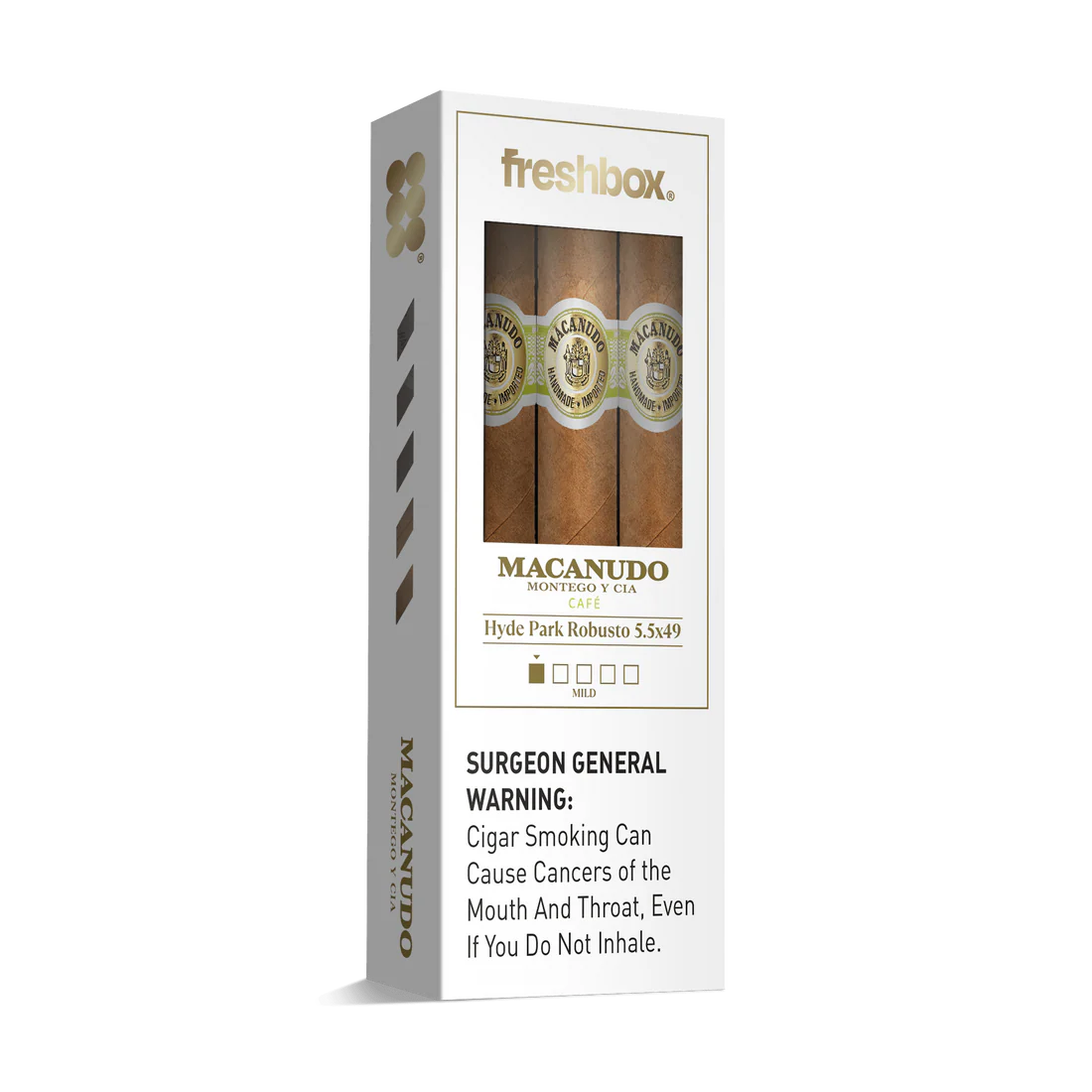 Macanudo Hyde Park 5.5x49 FreshBox Cigars - 3pk - 6ct