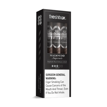 Macanudo Inspirado Black Robusto 4.8x48 FreshBox Cigars - 3pk - 6ct