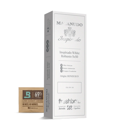 Macanudo Inspirado White Robusto 5x50 FreshBox Cigars - 3pk - 6ct