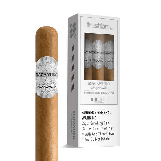 Macanudo Inspirado White Robusto 5x50 FreshBox Cigars - 3pk - 6ct