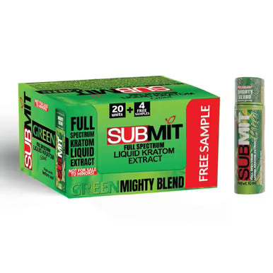 Submit Kratom - Shot - Green Mighty Blend - 200mg - 20ct