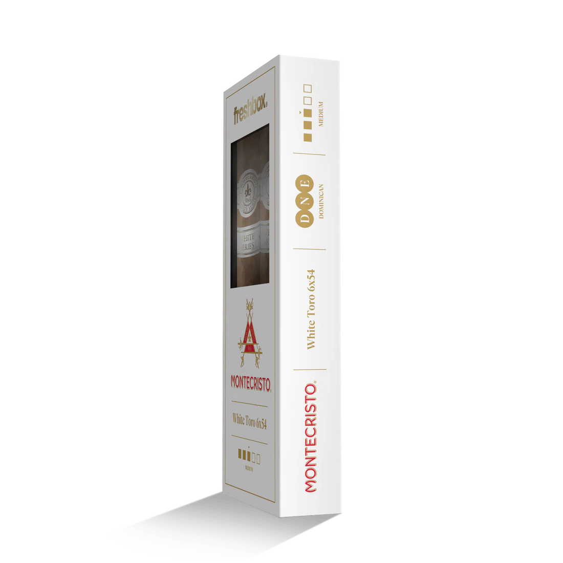 Montecristo White Toro 6x54 FreshBox Cigars - 3pk - 6ct