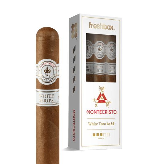 Montecristo White Toro 6x54 FreshBox Cigars - 3pk - 6ct