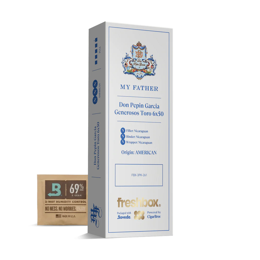 My Father Don Pepin Garcia Generosos Toro 6x50 FreshBox Cigars - 3pk - 6ct