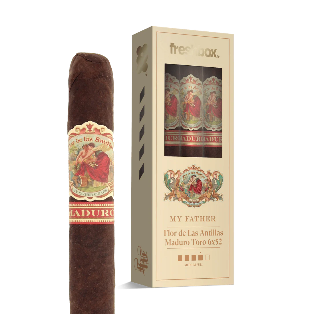 My Father Flor de Las Antillas Maduro Toro 6x52 FreshBox Cigars - 3pk - 6ct