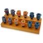 Space King 12ct Glass Bowls Wooden Display