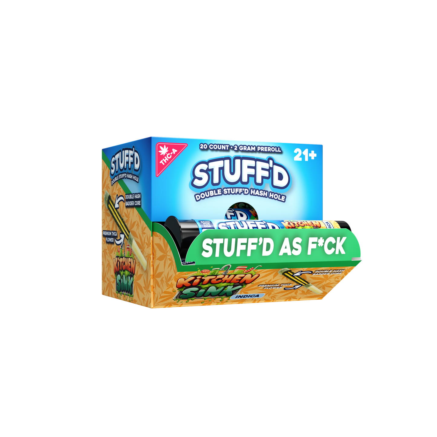 Stuff'd - 2g Preroll Hash Hole THCA - 20ct