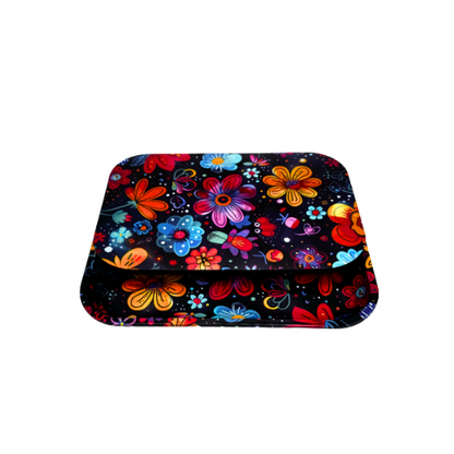 Aleaf Medium Metal Rolling Tray with Lid - Assorted Designs