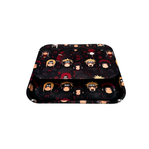 Aleaf Medium Metal Rolling Tray with Lid - Assorted Designs