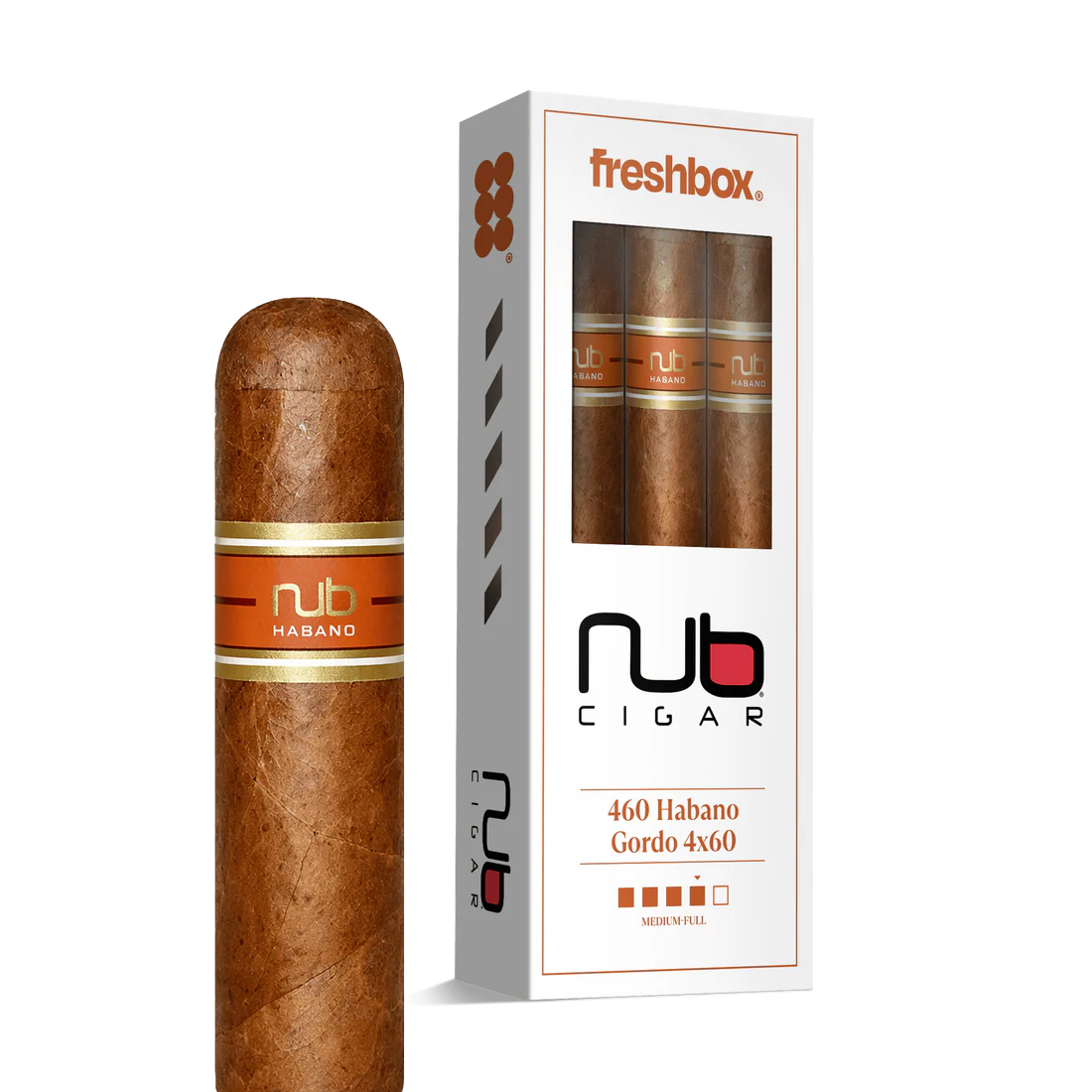Nub 460 Habano 4x60 FreshBox Cigars - 3pk - 6ct