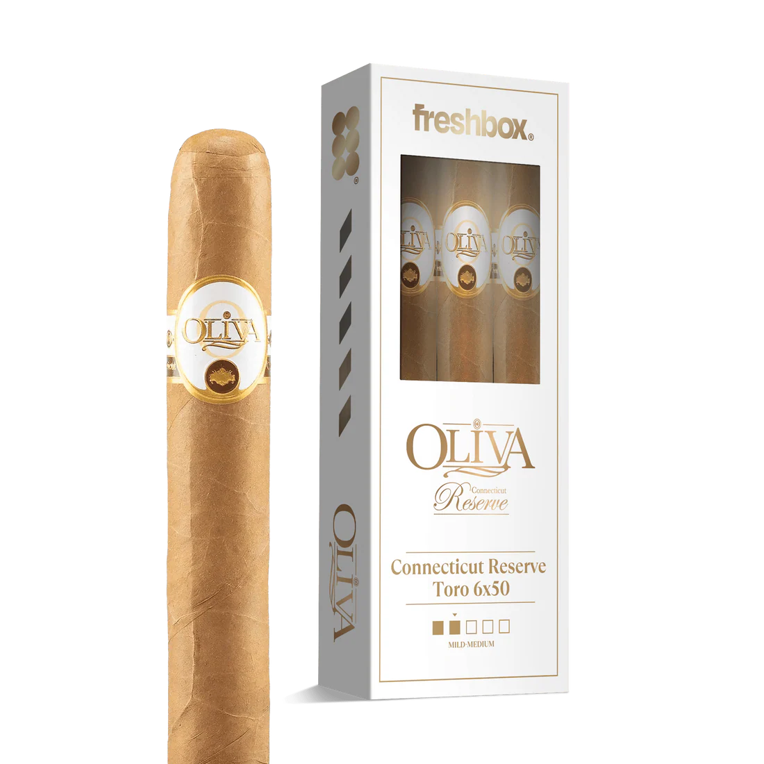 Oliva Connecticut Reserve Toro 6x50 FreshBox Cigars - 3pk - 6ct