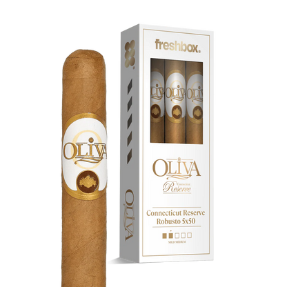 Oliva Connecticut Reserve Robusto 5x50 FreshBox Cigars - 3pk - 6ct