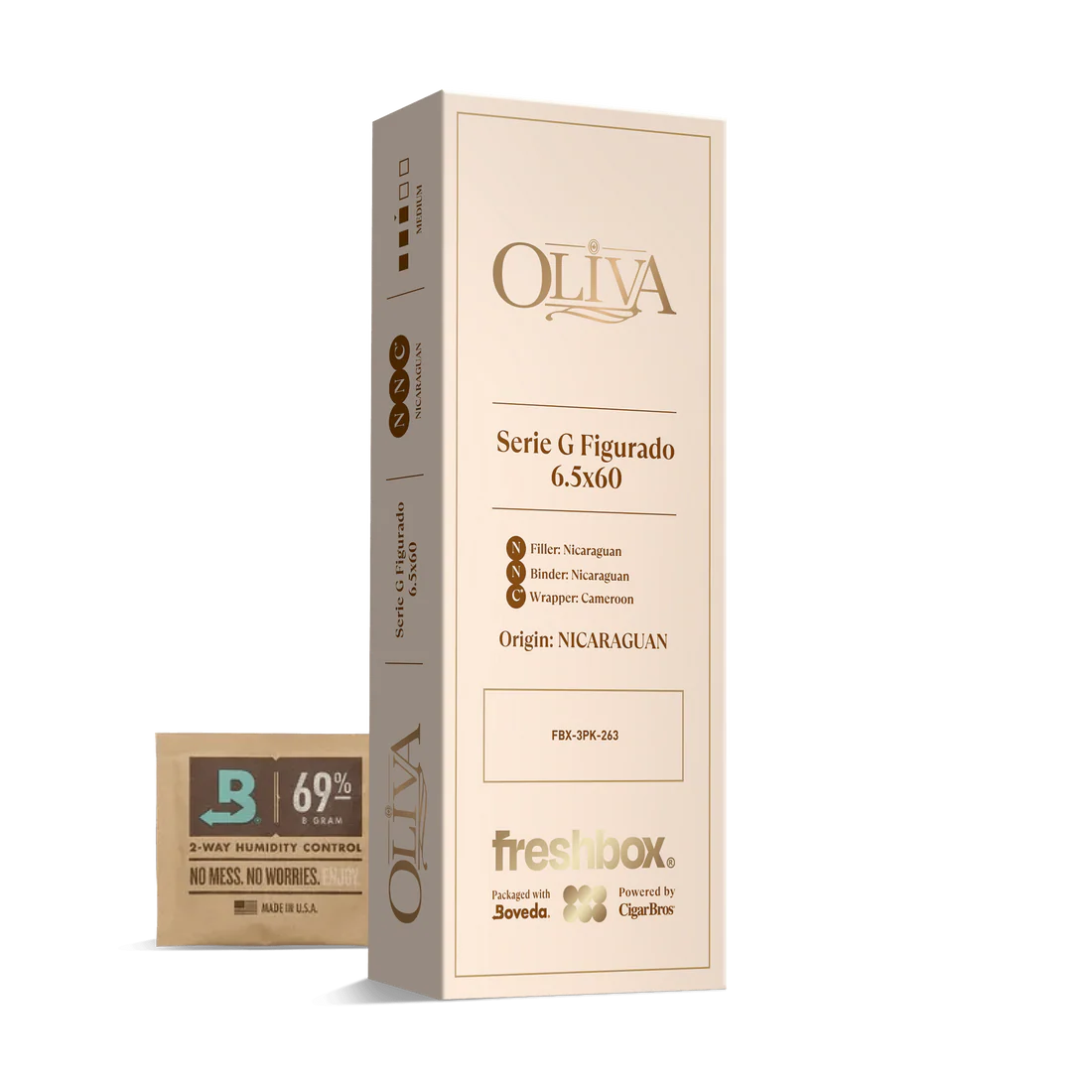 Oliva Serie G Figurado 6.5x60 FreshBox Cigars - 3pk - 6ct