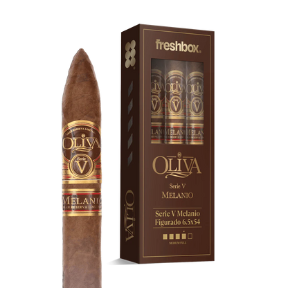 Oliva Serie V Melanio Figurado 6.5x54 FreshBox Cigars - 3pk - 6ct