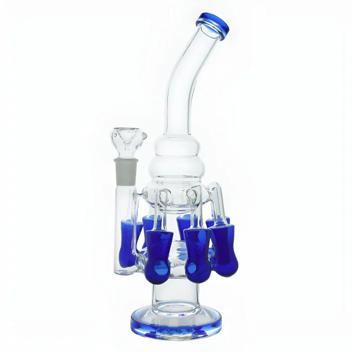 WP - 13" Multi Chamber Inline & Recycler Perc Water Pipe