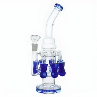 WP - 13" Multi Chamber Inline & Recycler Perc Water Pipe