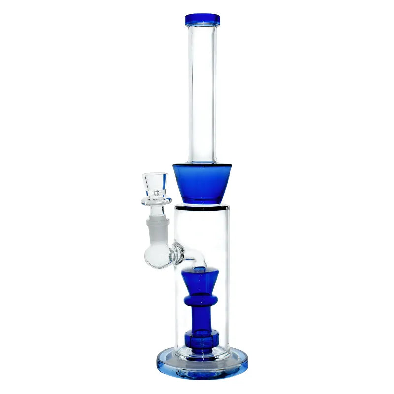 WP - 12" Color Accent Showerhead Perc Glass Water Pipe