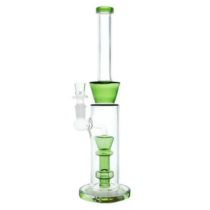 WP - 12" Color Accent Showerhead Perc Glass Water Pipe