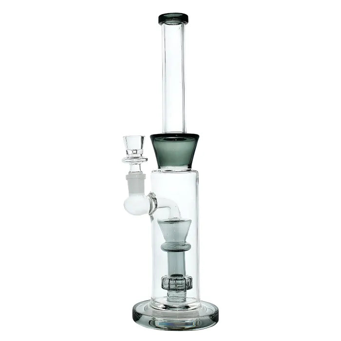 WP - 12" Color Accent Showerhead Perc Glass Water Pipe