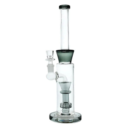 WP - 12" Color Accent Showerhead Perc Glass Water Pipe