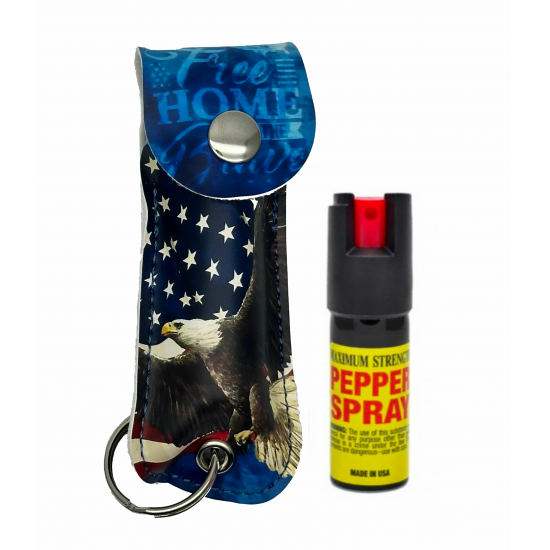 Pepper Spray Keychain - American - 1/2oz