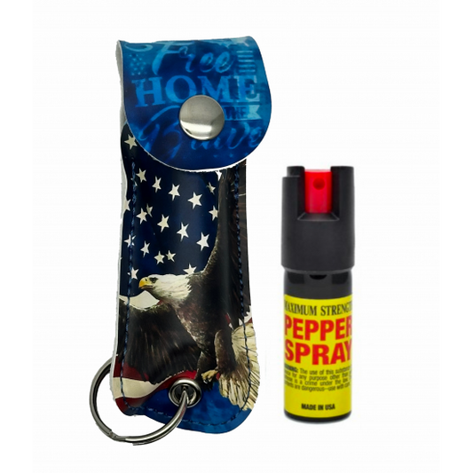 Pepper Spray Keychain - American - 1/2oz