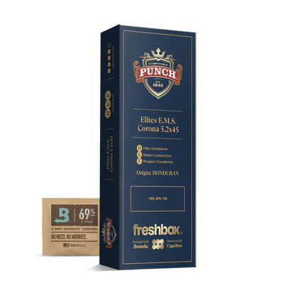 Punch Elites E.M.S. 5.2x45 FreshBox Cigars - 3pk - 6ct