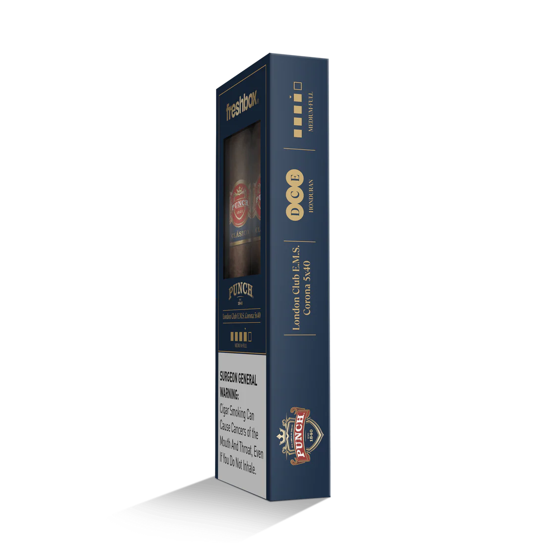 Punch London Club E.M.S. 5x40 FreshBox Cigars - 3pk - 6ct