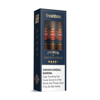 Punch London Club E.M.S. 5x40 FreshBox Cigars - 3pk - 6ct