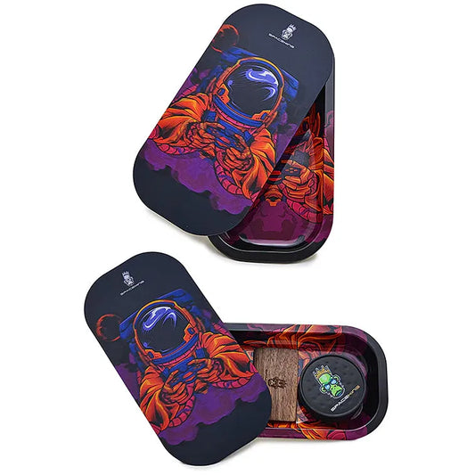 Space King - Rolling Tray Kit - 3D Holographic - Slim - Asst