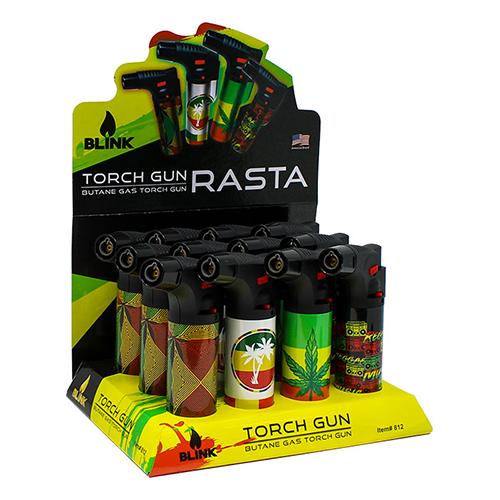 Blink - Med Torch - Rasta Theme 12ct