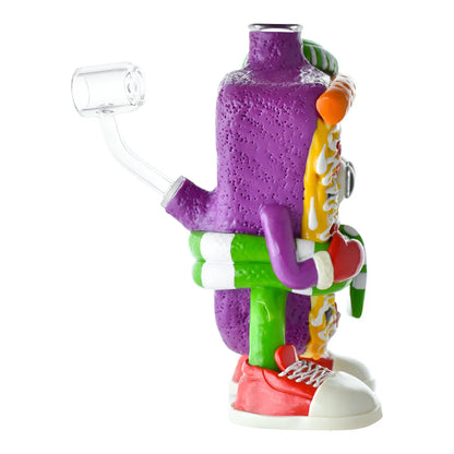 WP - 6.5" Glow in the Dark Cozy Pizza Water Pipe