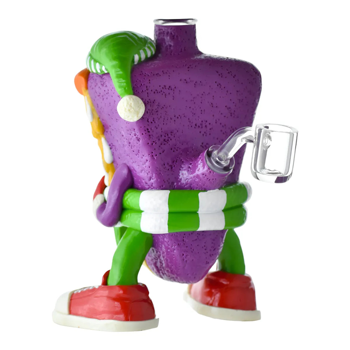 WP - 6.5" Glow in the Dark Cozy Pizza Water Pipe