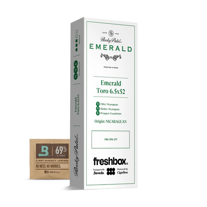Rocky Patel Emerald Toro 6.5x52 FreshBox Cigars - 3pk - 6ct