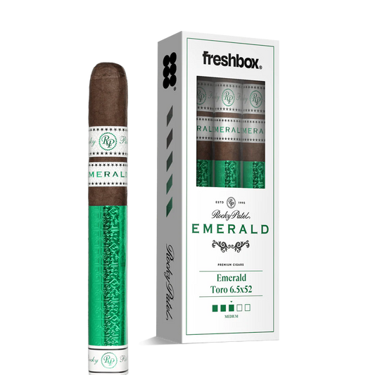 Rocky Patel Emerald Toro 6.5x52 FreshBox Cigars - 3pk - 6ct