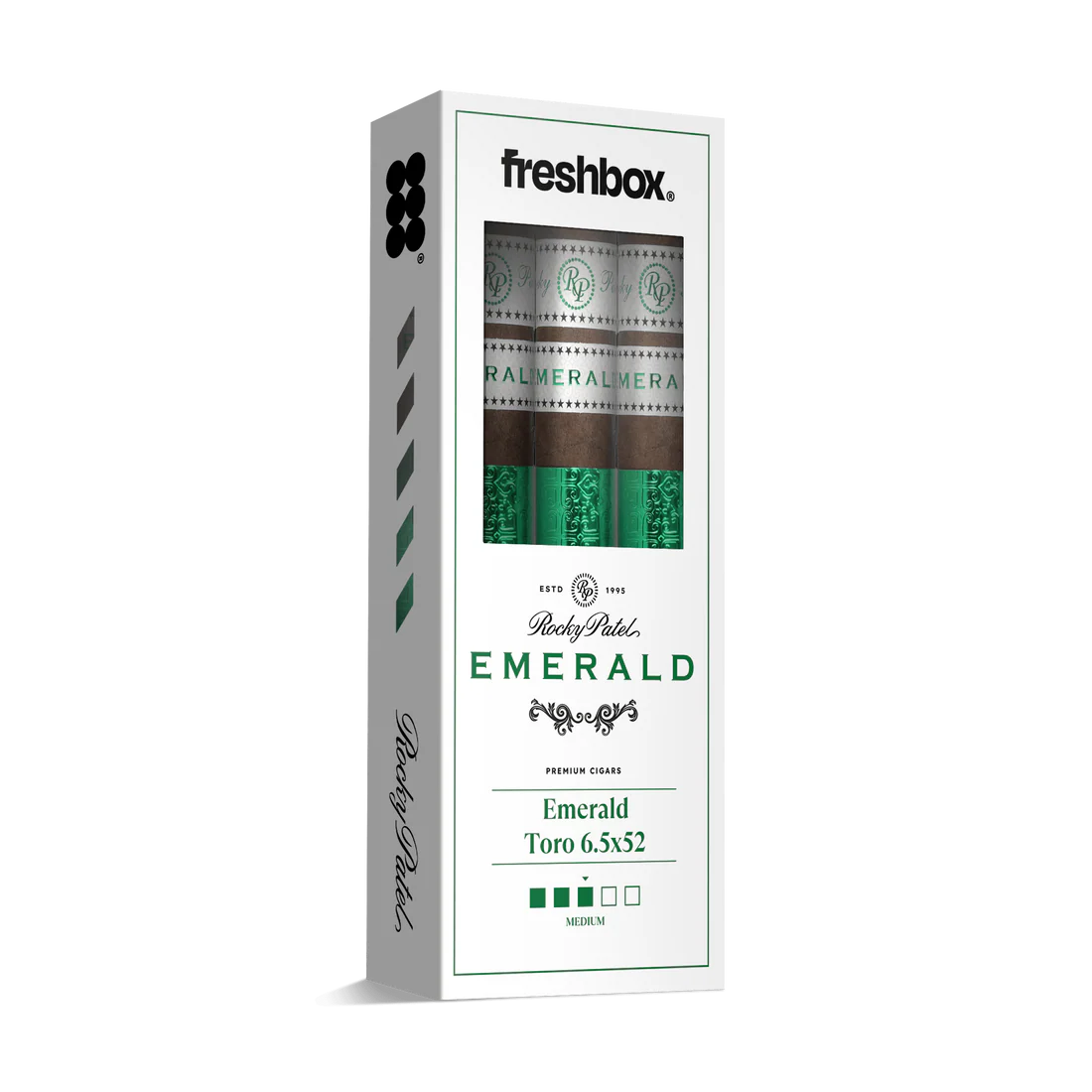 Rocky Patel Emerald Toro 6.5x52 FreshBox Cigars - 3pk - 6ct