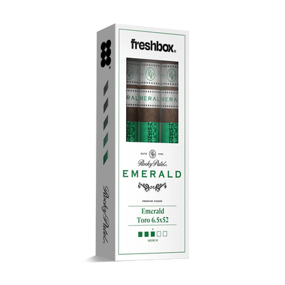 Rocky Patel Emerald Toro 6.5x52 FreshBox Cigars - 3pk - 6ct