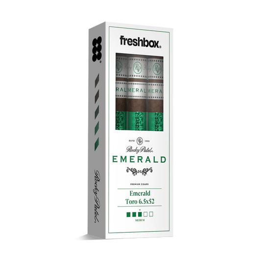 Rocky Patel Emerald Toro 6.5x52 FreshBox Cigars - 3pk - 6ct