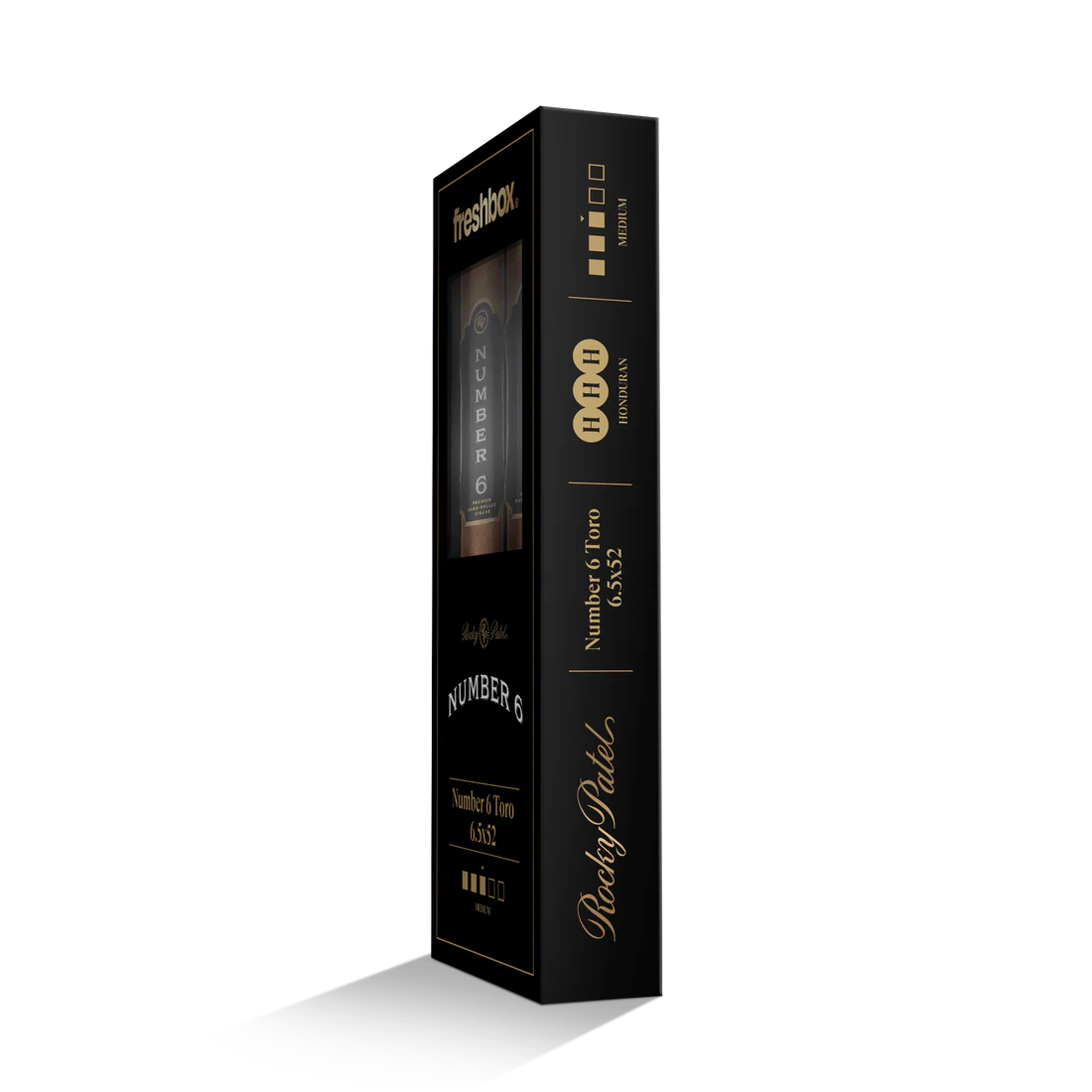 Rocky Patel Number 6 Toro 6.5x52 FreshBox Cigars - 3pk - 6ct