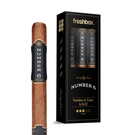 Rocky Patel Number 6 Toro 6.5x52 FreshBox Cigars - 3pk - 6ct