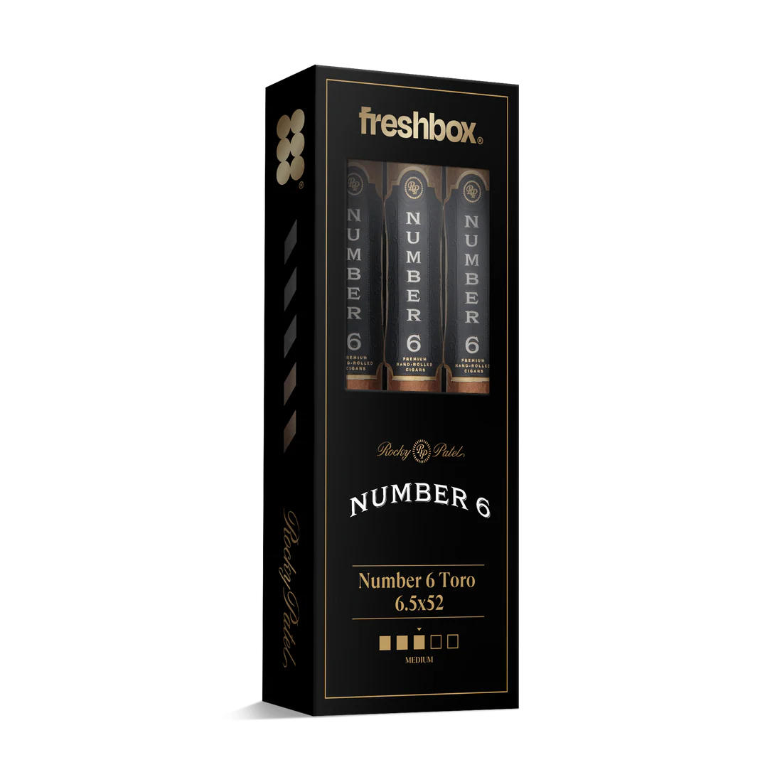 Rocky Patel Number 6 Toro 6.5x52 FreshBox Cigars - 3pk - 6ct