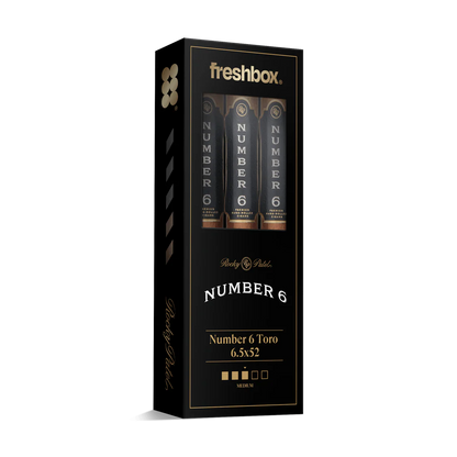 Rocky Patel Number 6 Toro 6.5x52 FreshBox Cigars - 3pk - 6ct