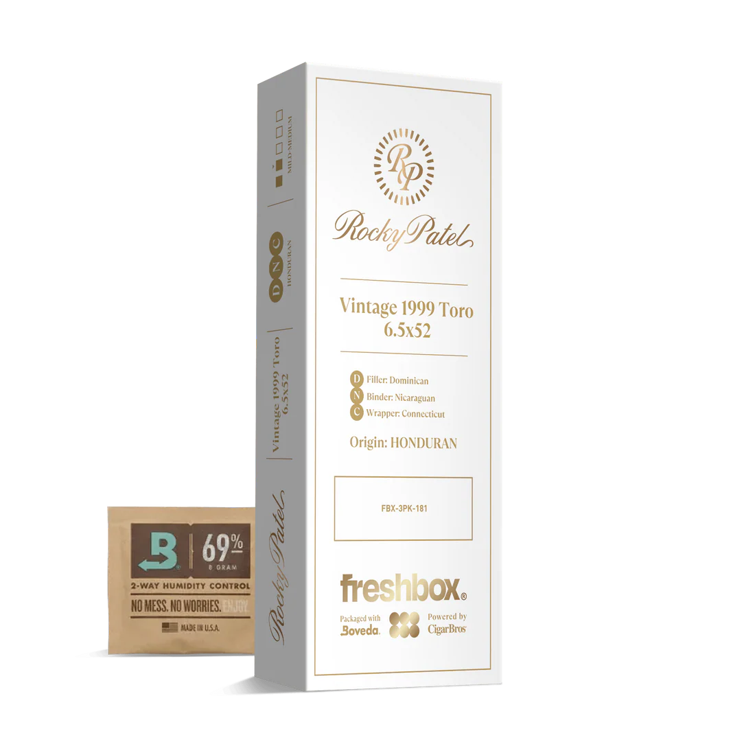 Rocky Patel Vintage 1999 Toro 6.5x52 FreshBox Cigars - 3pk - 6ct